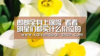 郎朗全身上保险 看看明星们都买什么价位的保险_开元棋牌下载下载中心(图1) 多端支持